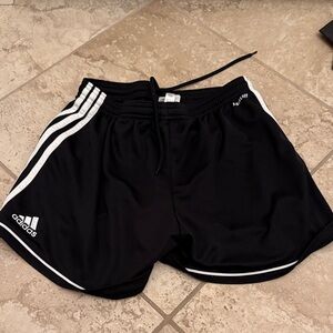 Adidas Women's Black and White Athletic Shorts